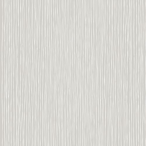 Modern Peel and Stick Wallpaper 17.3" x 197" Self Adhesive Wallpaper Textured Neutral Stripe Contact Paper Removable Vinyl Wall Paper for Living Room Bedroom Accent Wall Modern Minimalist Wall Decor by Timeet