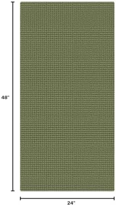 KOZYFLY 2x4 Entry Runner Rug, Small Washable Runners for Entryway, Non Slip Door Mat Indoor Entrance, Front Porch Carpet for Foyer, Kitchen, Bedroom, Bathroom, Olive Green/Earthy Green - Image 2