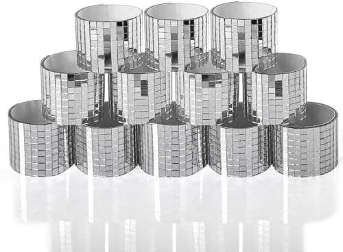 Art3dwallpanels 12 Pack Self-Adhesive Glass Mirror Mosaic Tiles, Silver by Art3dwallpanels
