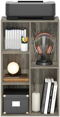 Furinno LUDER Book Shelf, 5-Cube Bookshelf, Reversible Bookcase, 9.4 x 19.5 x 31.5, Easy Assembly, for Living Room, Bedroom, Home Office, French Oak - Image 5