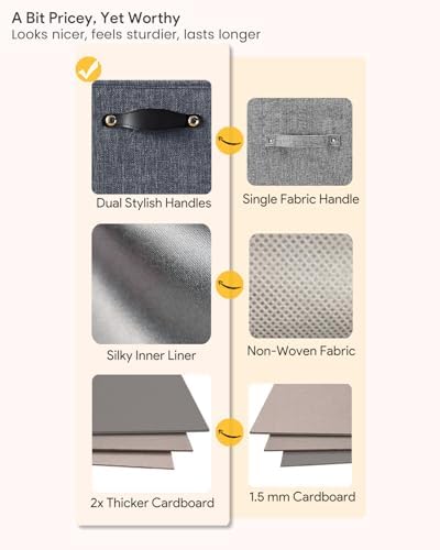 Cube Storage Bins | 13"x15"x13", Graphite Gray, 4 Pack - Image 2