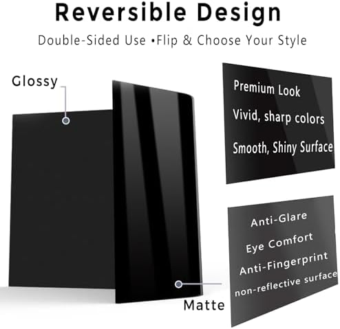 27 Inch computer privacy screen for 16:9 Monitor, Removable Anti-Glare Blue Light Filter & Anti-Scratch Protector Film, Privacy Shield for HP Dell Asus Acer Samsung Desktop Monitors (27" (16:9, 23.5×13.3 in)) - Image 5