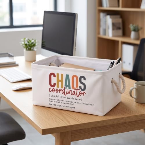 Marsui 1 Pcs Chaos Coordinator Gifts Basket for Women, White - Image 6