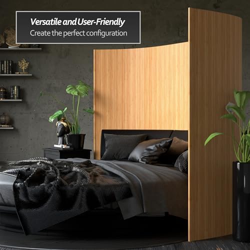 Red Lantern 6 ft. Tall Bamboo Wave Screen - Honey - Image 6