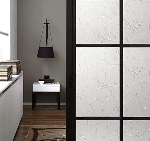 Niviy Window Privacy Film Decorative Static Cling Non-Adhesive, 41.2"x157.4" - Image 2