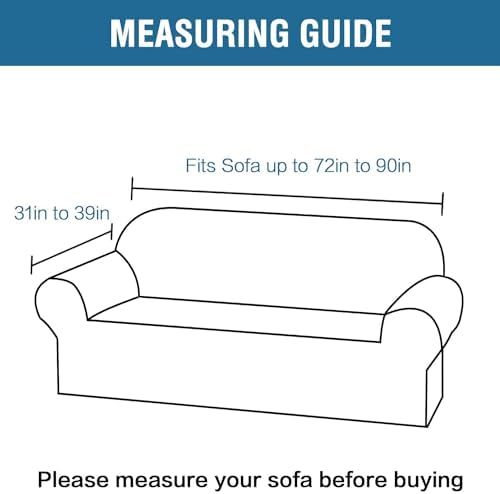H.VERSAILTEX 1 Peice Stretch Velvet Sofa Covers for 3 Cushion Couch Covers Sofa Slipcovers Furniture Protector Soft, Crafted from Thick Comfy Rich Velour (Sofa 72"-90", Christmas Green) - Image 2