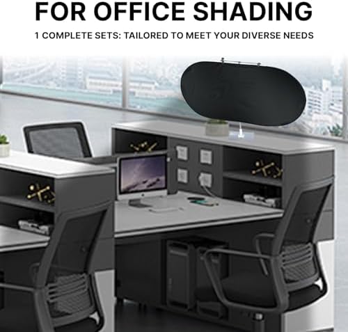 Comastbo Office Desk Window Glare Shade, Privacy for Office, Monitor Glare Protector,Desk Shade to Block Front Side sun light. - Image 5