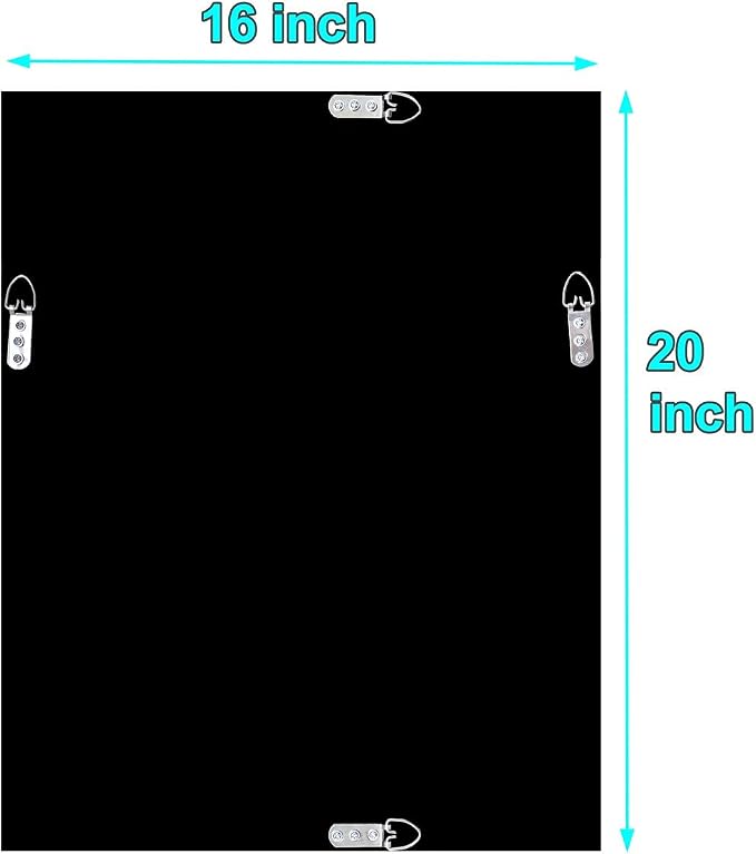 QMDECOR Crushed Diamond Mirror 16x20 Inch Silver Wall Decor - Image 7