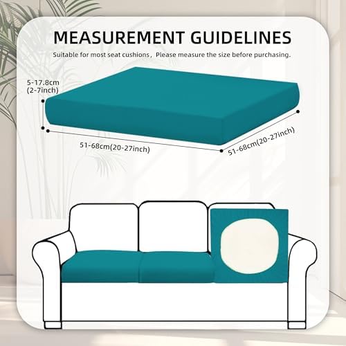 8 Pcs Outdoor Cushion Covers, Patio Sofa Cushion Covers Replacement - Image 2