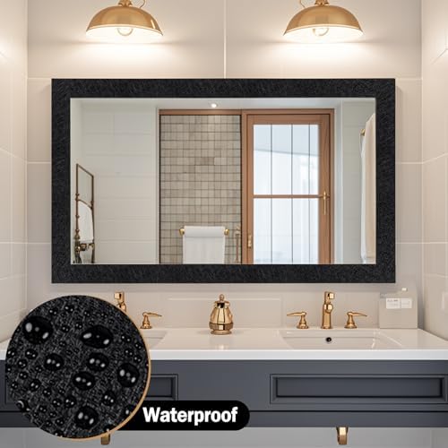 15M Black Mirror Border Peel and Stick, Bathroom Wallpaper Border Tape - Image 4