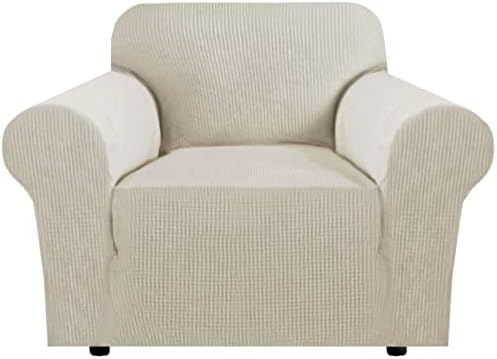 H.VERSAILTEX Armchair Cover High Stretch Sofa Slipcover 1 Piece Couch Covers for Dogs Sofa Durable Spandex Fabric Non Skid Machine Washable(Armchair 31"-40", Island Fossi) by HVERSAILTEX
