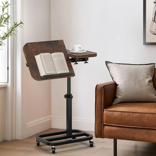 Portable Rolling Over Bed Laptop Desk, Adjustable Height and Tilt for Home - Image 6