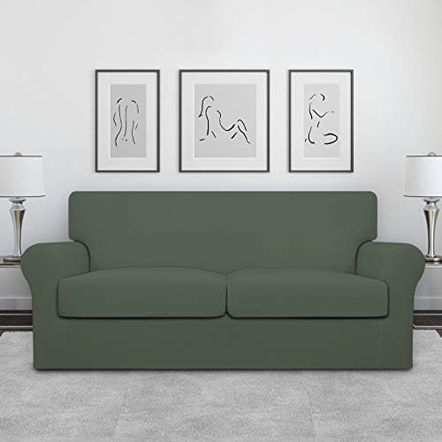 Easy-Going Stretch Oversized Loveseat Couch Cover for 2 Cushion Washable - Image 2