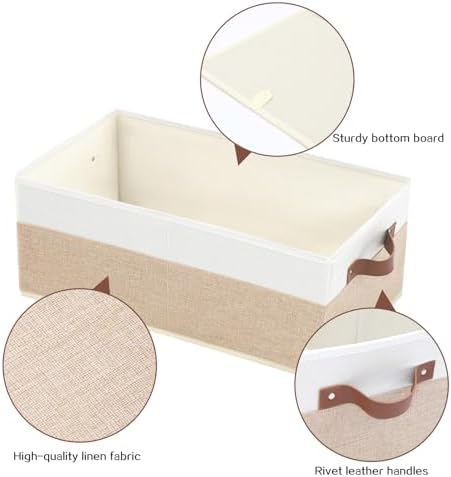 Closet Organizer Bins 3 Pack, Large Storage Bins for Shelves - Image 4