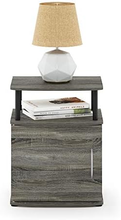 Furinno JAYA Utility Design End Table, French Oak Grey - Image 5