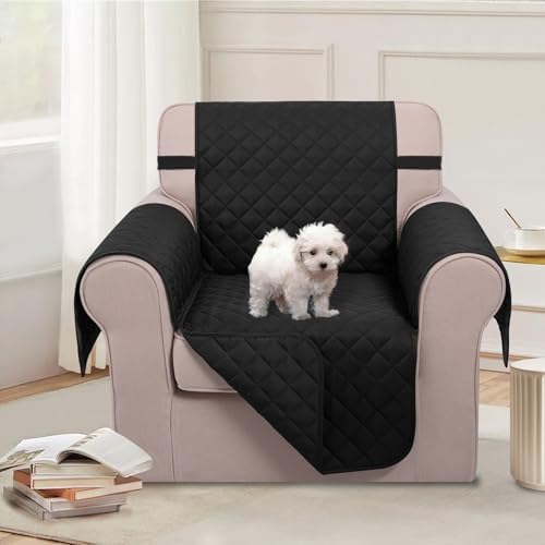 U-NICE HOME Reversible Oversized 28''Chair Covers, Black - Image 2