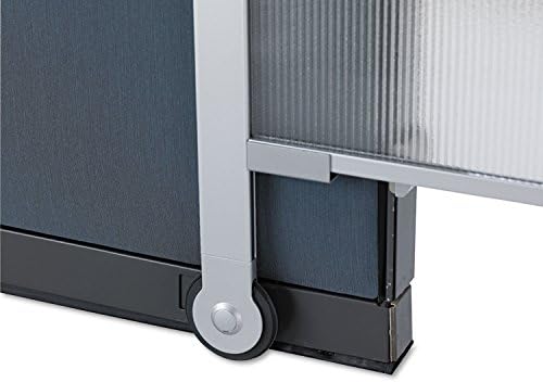 Quartet Privacy Screen, 64" x 38" Translucent Portable Wall Divider, Adjustable Height, Sturdy Aluminum Frame on Wheels, Includes Attachable White Board (WPS2000) - Image 4