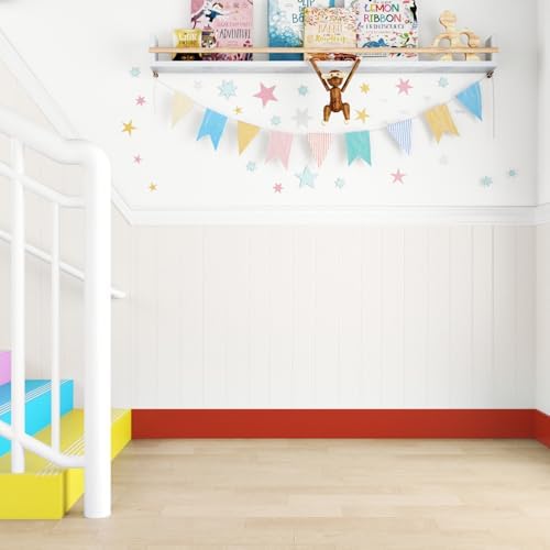 WESTICK Self Adhesive Red Mirror Frame Border Peel and Stick Bathroom Wallpaper Borders Waterproof Removable Red Mirror Tape Border for Kitchen Classroom Bedroom Office Bulletin Board Decor 394"x3.9" - Image 5
