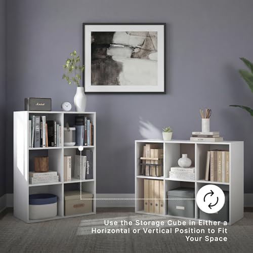 Signature Design by Ashley Onita 6 Cube Storage Organizer, White - Image 4