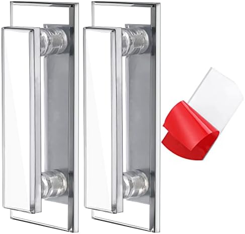 Weysat 2 Pcs Adhesive Mirror Closet Door Handle, 5 x 2 Inch by Weysat