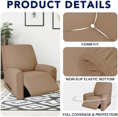 PureFit Waterproof Recliner Chair Cover Slipcovers for Couches and Sofas - Image 4