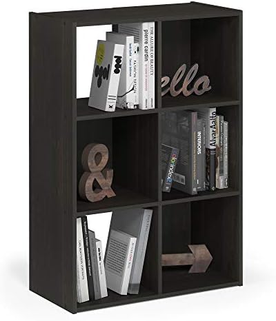 Furinno Pelli Cubic Storage Cabinet, 3x2, Espresso by Furinno-FitsYourSpaceFitsYourBudget