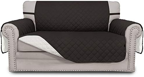 Easy-Going Reversible Couch Cover, 2 Cushion Sofa, Chocolate/Ivory by Easy-Going