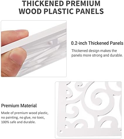 ANMINY Hanging Room Divider Panels, 24 PCS White - Image 3