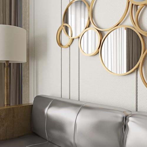 FunStick 12"x472" Mirror Stickers Wall Mirror Tiles Self Adhesive Flexible Mirror Sheets Large Non-Glass Mirror Wall Stickers Peel and Stick Mirror Wall Paper Roll for Crafts Fun House Home Wall Decor - Image 7