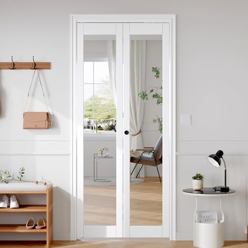 FREDBECK Bifold Doors for 32x80 Opening,Interior Folding Barn Door - Image 5