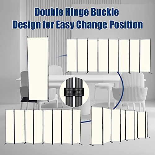 Room Divider 8 Panel-176''Wide,6FT Room Dividers and Folding Privacy Screen - Image 5