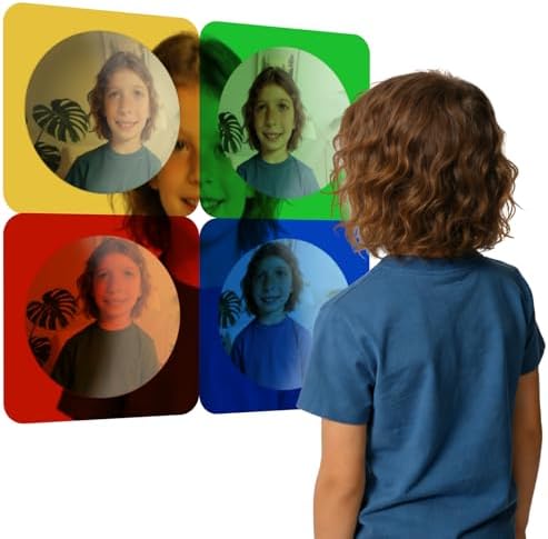 4 Pcs Sensory Wall Bubble Mirrors for Kindergarten Sensory Room by SUNYIWJIE