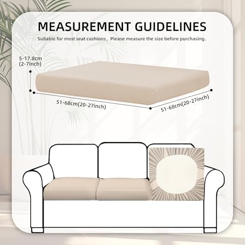 8 Pcs Outdoor Cushion Covers, Patio Sofa Cushion Covers Replacement - Image 2