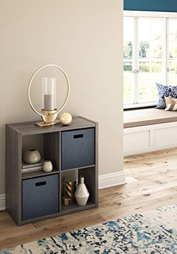 ClosetMaid 4-Cube Decorative Open Back Storage Organizer, Graphite Gray - Image 4