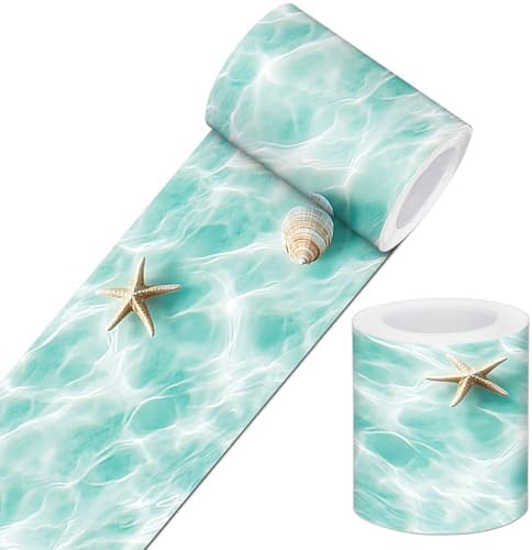 IVN Wallpaper Border Peel and Stick Wall Seashell Starfish 4x196 Inch by IVN