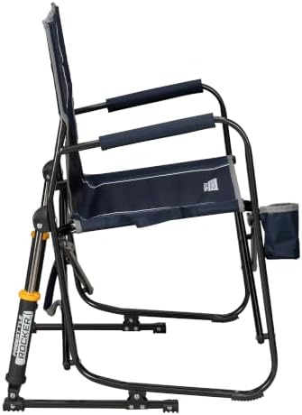 GCI OUTDOOR Freestyle Rocker Camping Chair | Portable Folding Rocking Chair with Solid, Durable Armrests, Drink Holder & Comfortable Backrest — Indigo Blue - Image 4
