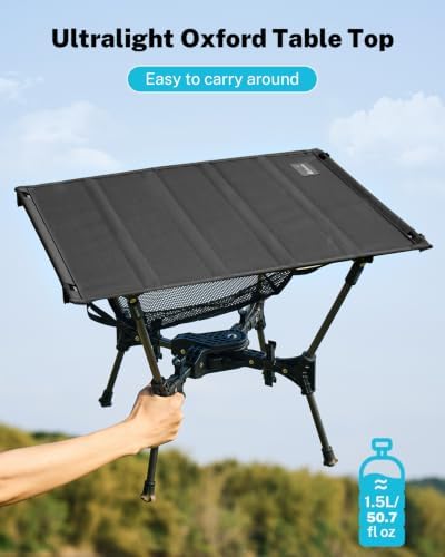 Gonex Portable Camping Table, Lightweight Foldable Camp Side Table - Image 4