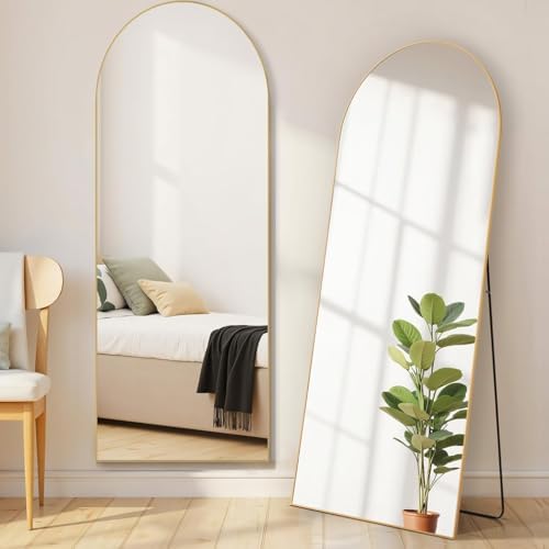 21"x64" Arched Mirror Full Length, Upgraded Body Wall Mirrors by Aidoly