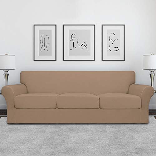 Easy-Going 4 Pieces Oversized Stretch Couch Cover for Dogs Washable - Image 2