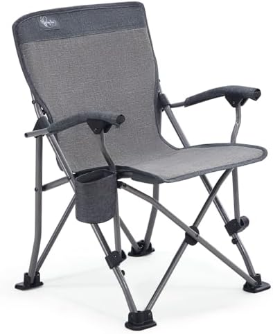 Busy Bee Oversized Kids Camping Chair with Cup Holder, High Back Toddler Chair Kids Folding Chair, Perfect for Beach & Outdoor, Supports 150 Lbs. by BusyBee