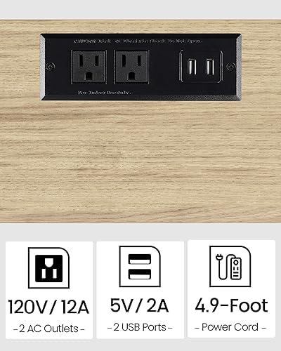 TUTOTAK End Table with Charging Station, Side Table Set of 2, Nightstand - Image 6