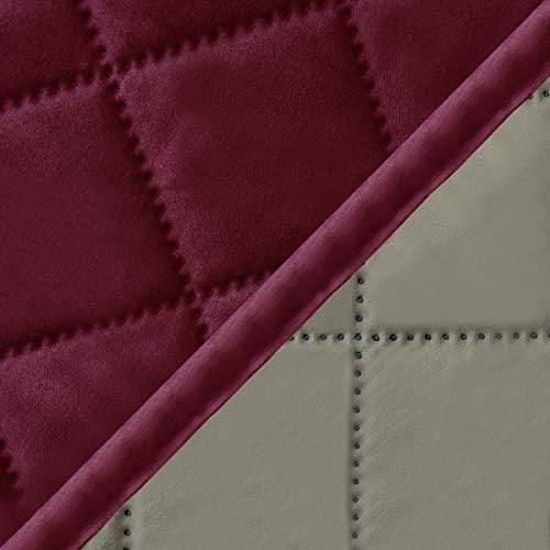 Easy-Going Reversible Couch Cover, 4 Seater Sofa, XX-Large Sofa, Wine/Beige - Image 6