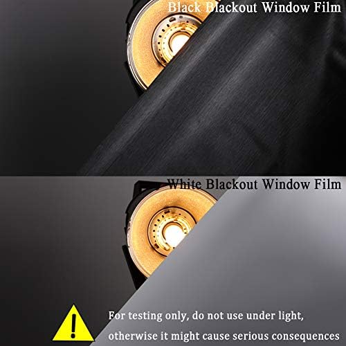 Whiteout Blackout Room Darkening Window Film Privacy No Glue 35x157in - Image 3