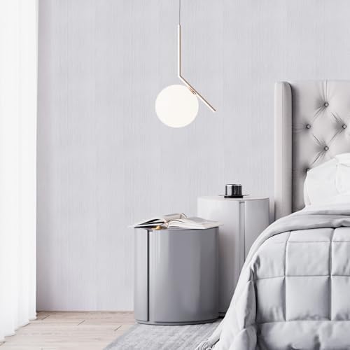 White Grasscloth Peel and Stick Wallpaper 15.7" X 120" Self-Adhesive Texture Contact Paper Faux Grasscloth Removable Wallpaper Cabinets Counter Top Liners - Image 2