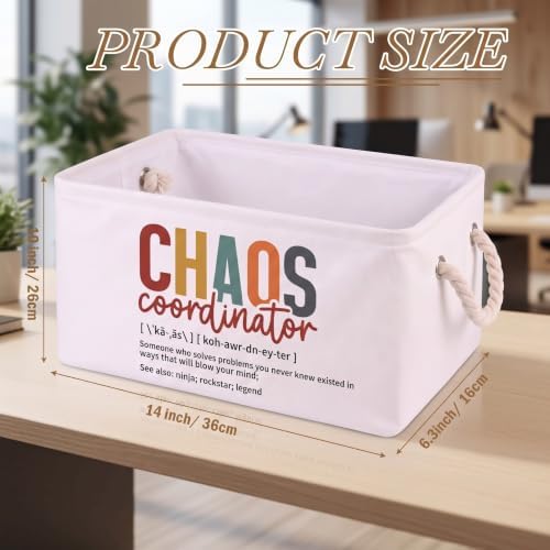 Marsui 1 Pcs Chaos Coordinator Gifts Basket for Women, White - Image 2