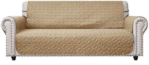 Ameritex Couch Sofa Slipcover 100% Waterproof Nonslip Quilted Furniture Protector Slipcover for Dogs, Children, Pets Sofa Slipcover Machine Washable (Sand, 78'') by Ameritex