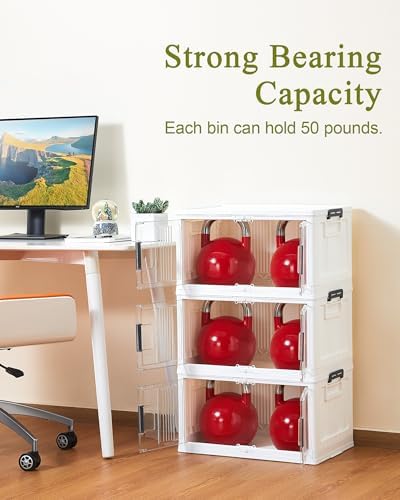 OlarHike 48QT Storage Bins with Lids for Home, Office, Closet, Dorm, 6 Pack - Image 6