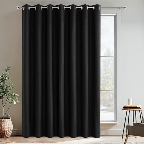 NICETOWN 100% Black Out Curtain for Patio Sliding Door, W100 x L84 in by NICETOWN