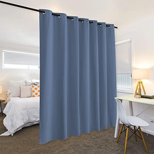 RYB HOME Extra Wide Room Divider Curtains Blackout for Restroom Apartment - Image 3