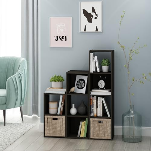 Furinno Pelli Cubic Storage Cabinet, 4x1, Espresso - Image 2